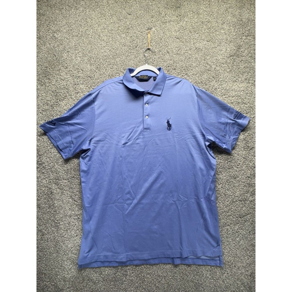 Polo‎ Golf Ralph Lauren Men's XL Blue 2016 Rolex Tournament Big Pony AJGA Pima